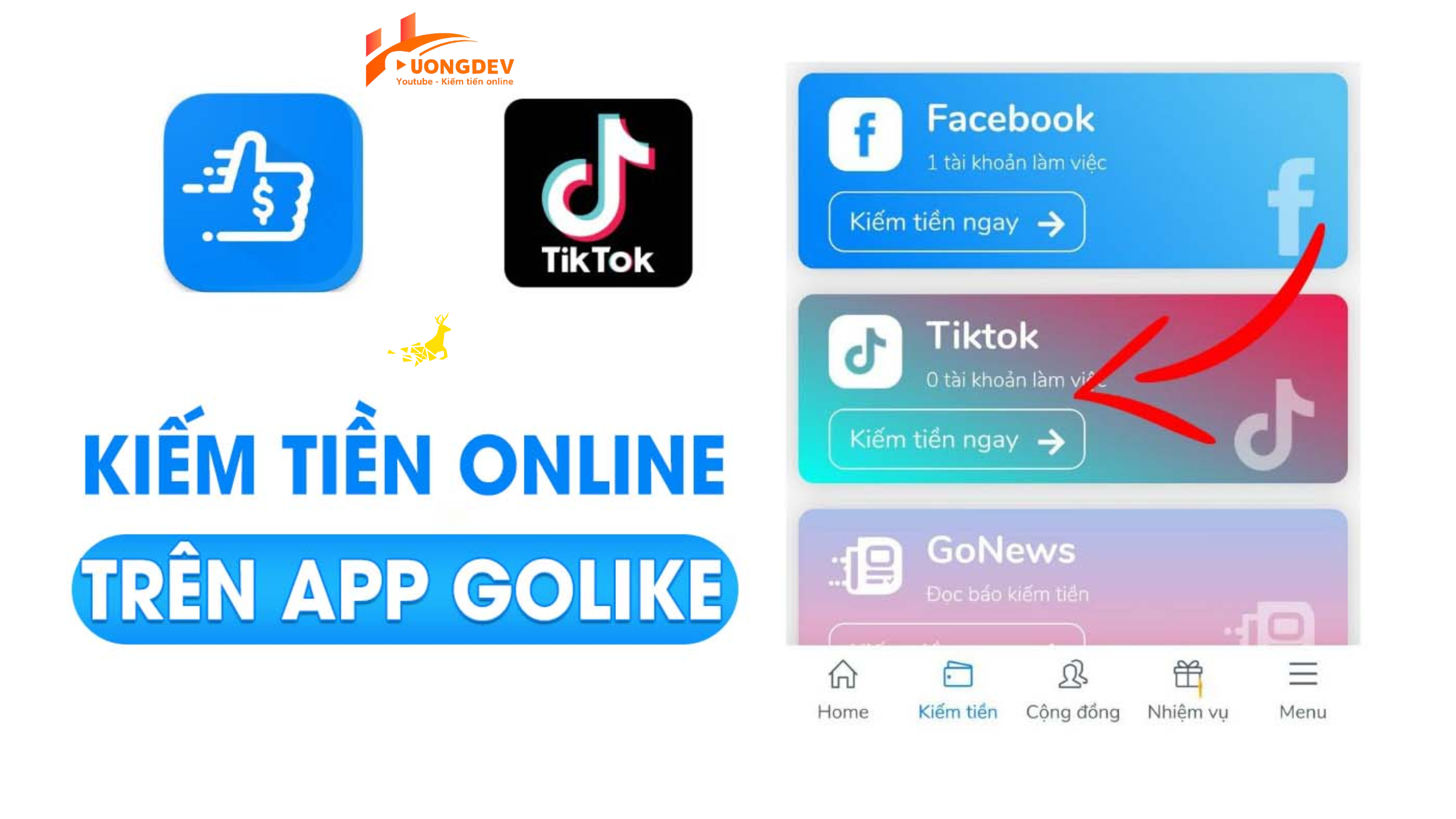 Kiếm tiền online với ứng dụng GoLike - Đơn giản và hiệu quả
